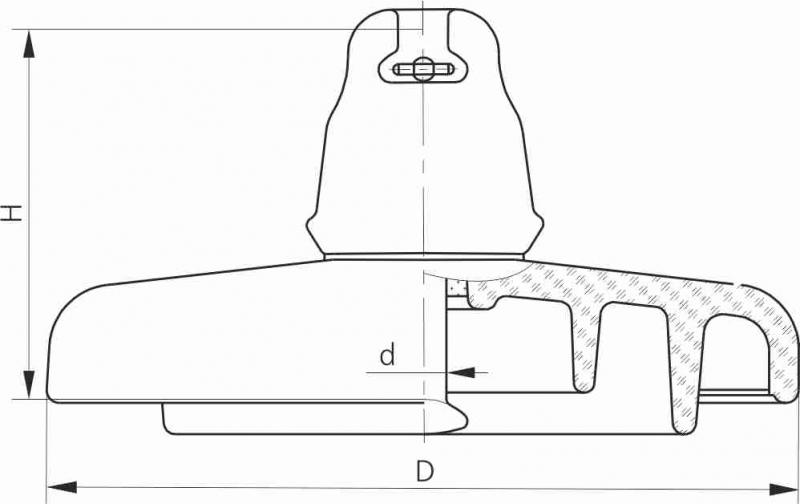 Изолятор линейный подвесной ПСВ120Б(146) (фото 2)