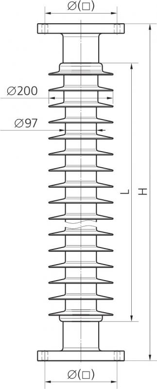 Изоляторы опорные наружной установки ОСК 20-110-В-2 CSP 110/20-450-01 (фото 2)