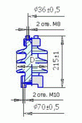 Изолятор опорно-стержневой С 4-80-II М УХЛ1 (фото 2)